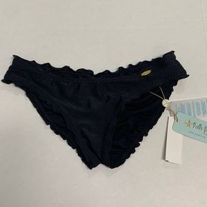 NEW Luli Fama Black Bikini Bottom size M